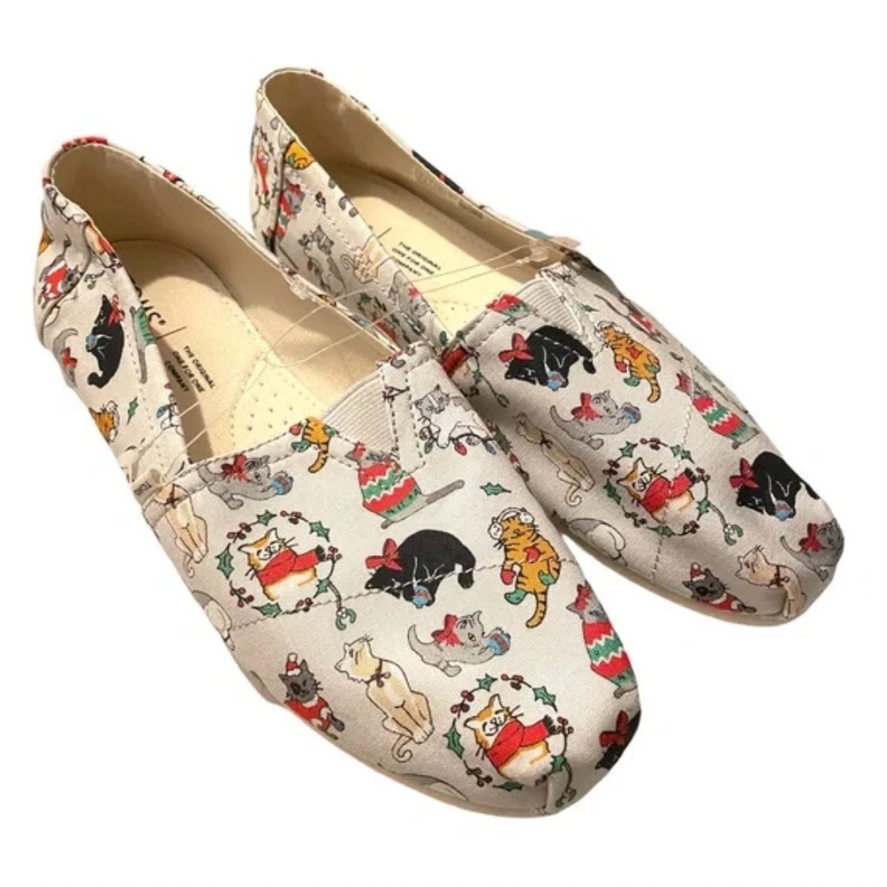 Toms‎ Christmas Cats Shoes 7